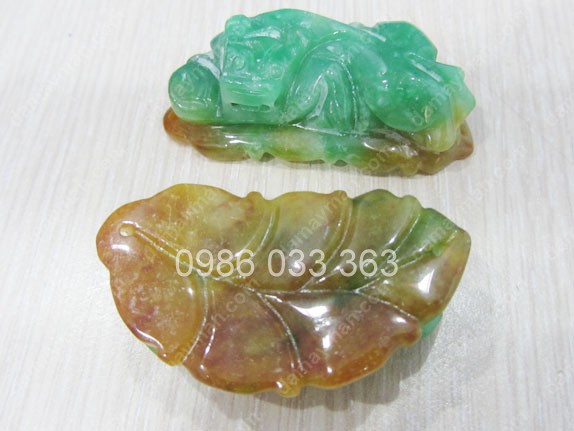Tỳ Hưu Cẩm Thạch 3 Màu Chiếc Lá