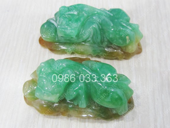 Tỳ Hưu Cẩm Thạch 3 Màu Chiếc Lá