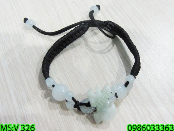 Vòng Tay Tỳ Hưu Đá Cẩm Thạch Kiểu